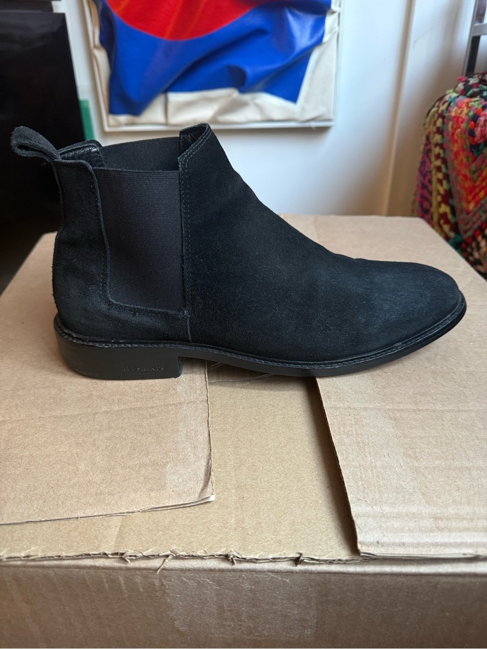 AllSaints Black Suede Chukka Chelsea Boot Sz 11 / 44